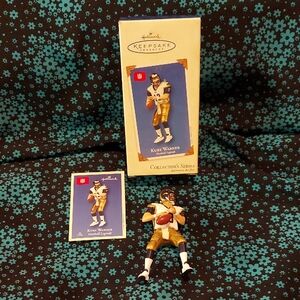 Hallmark Kurt Warner Figurine Ornament in White, Gold & Black
